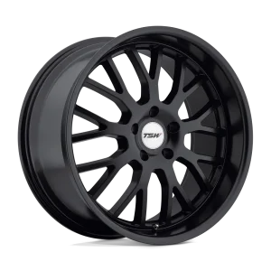 TSW Wheels – TREMBLANT – Black – 17″x8″ 20mm – All weather Wheels – 1780TRM205120M76